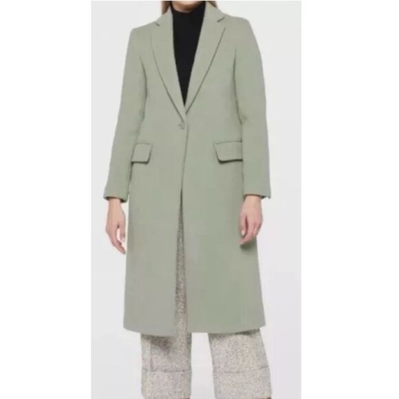 Club Monaco Slim Tailored Coat in Sage, NWT, Size XL - Picture 3 of 14